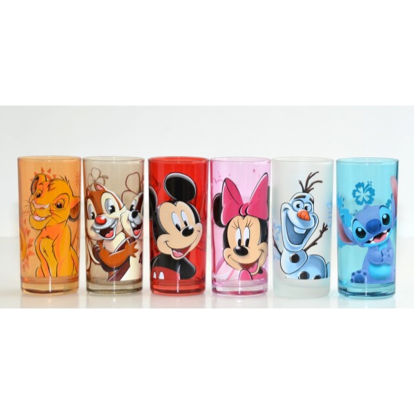 Disney Drinking Glass Character Set