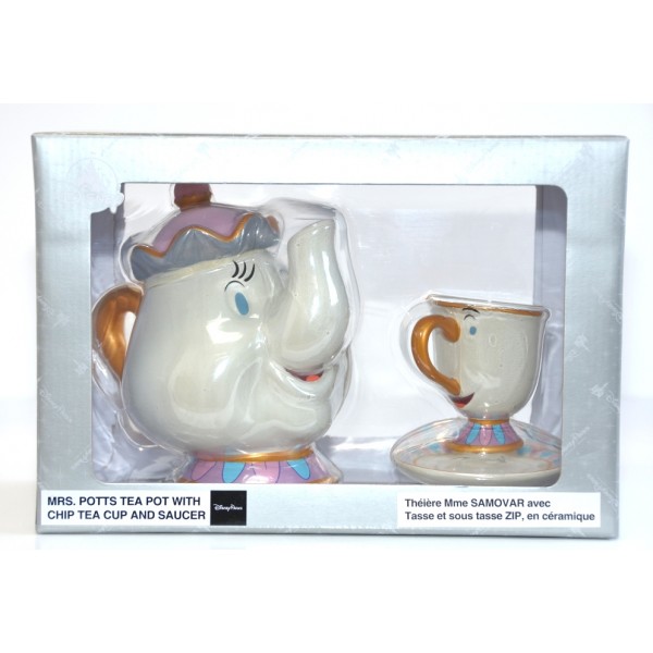 Beauty and the Beast Mrs Potts and Chip Teapot Teacup Saucer Set