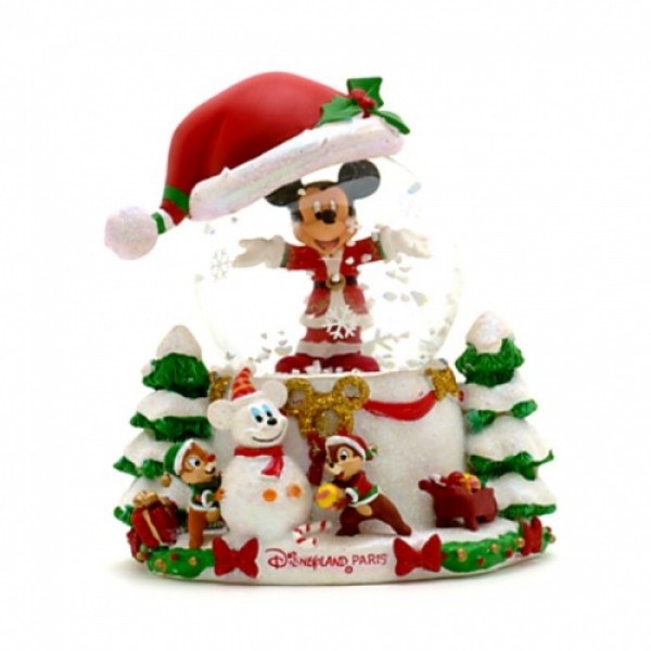 Mickey Mouse Chip 'N' Dale Christmas Snow Globe