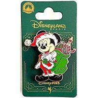 Disneyland Paris Mickey Christmas Souvenir Pin