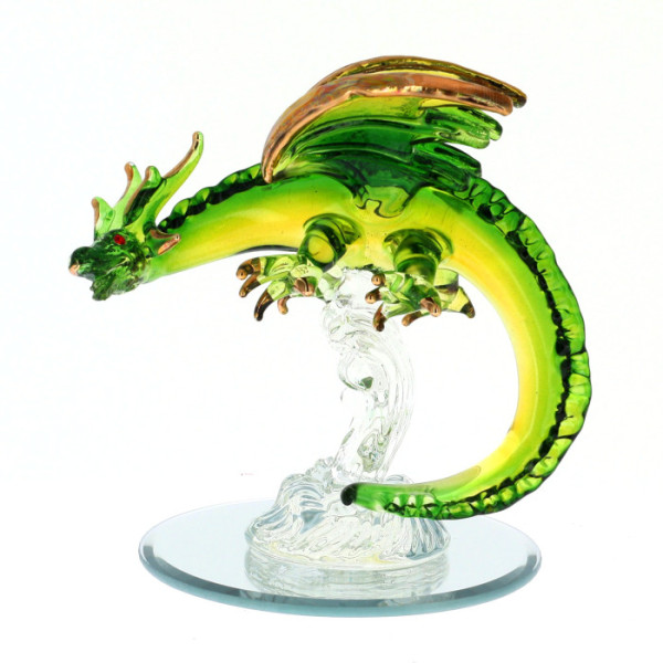 Disneyland Paris Castle Dragon glass figure in Green, by Arribas Collection Disneyland Paris Castle Dragon glass figure in Green, by Arribas Collection