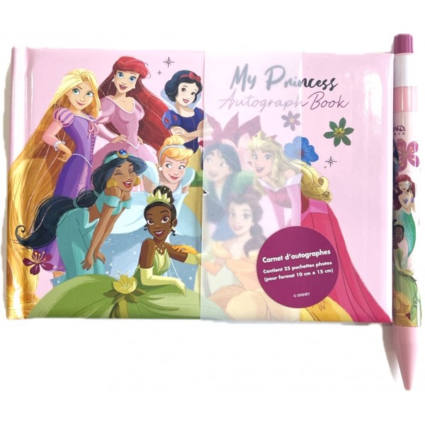 Disneyland Paris Princess Autograph Book and pen