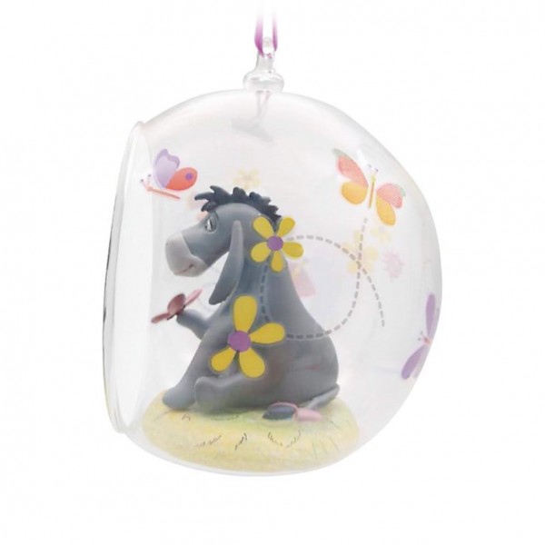 Eeyore Open Globe Hanging Christmas Ornament, Disney