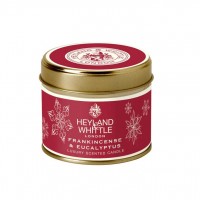 Festive Frankincense & Eucalyptus Candle in a Tin, 70g - Heyland & Whittle