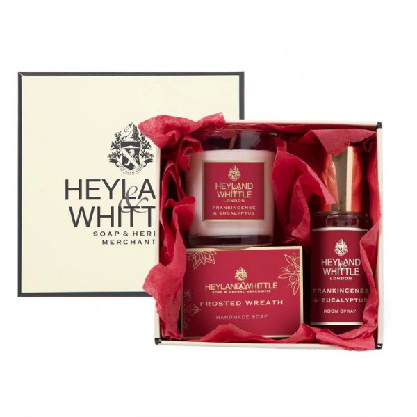 Festive Fragrance Box - Votive Candle, Mini Soap, Mini Spray - Heyland & Whittle