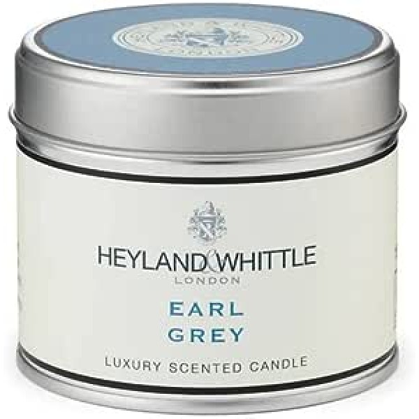 Classic Earl Grey Candle in a Tin 180g - Heyland & Whittle