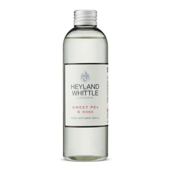 Sweet Pea & Rose Reed Diffuser Refill 200ml - Heyland & Whittle