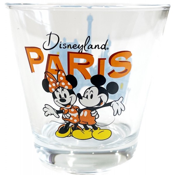 Disneyland Paris Mickey and Minnie Drinking glass 2024
