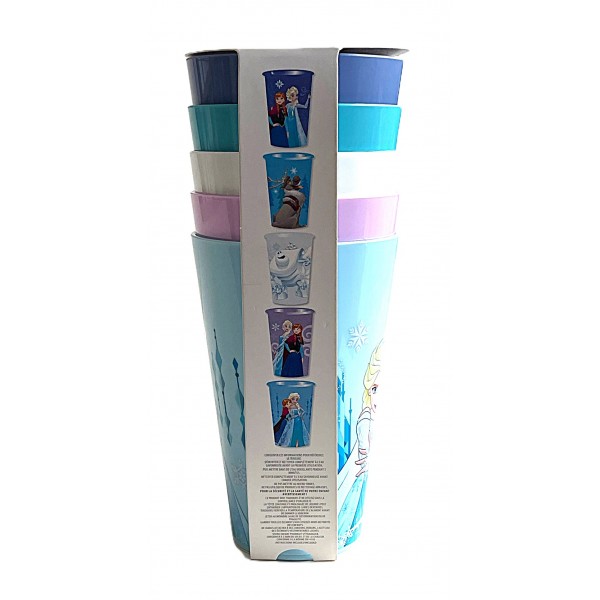 Disneyland Paris set of 5 Frozen Characters plastic cups Disneyland Paris set of 5 Frozen Characters plastic cups