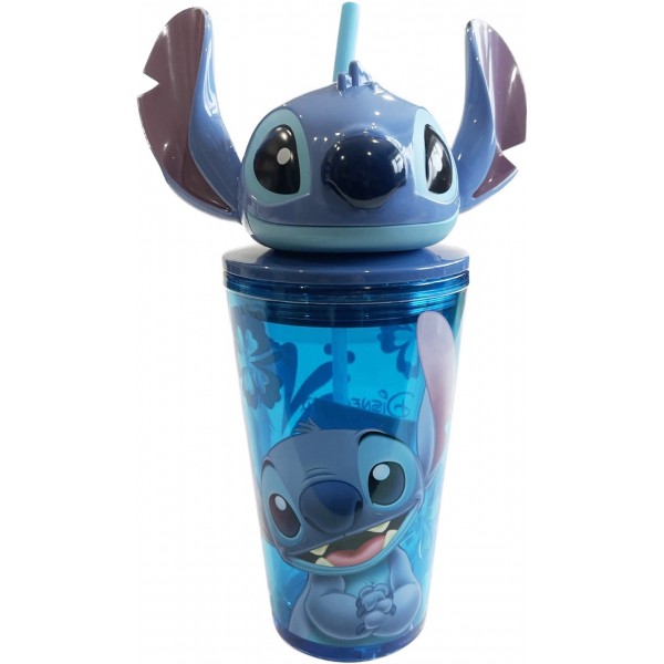 Stitch Head Cup with Straw, Disneyland Paris