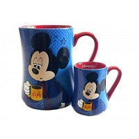 Mickey Mouse Mornings Mug and espresso cup Set, Disneyland Paris 
