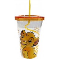 Disneyland Paris Simba Character cup and straw