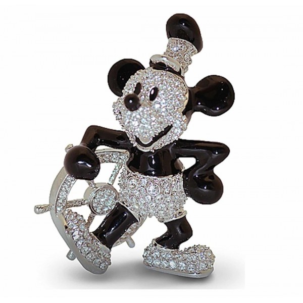 Crystallized Steamboat Willie, Mickey by Arribas Collection
