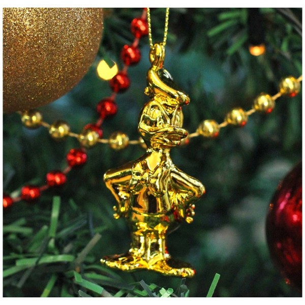 Donald Dangler Ornament Chrome Golden, by Arribas, Disneyland Paris