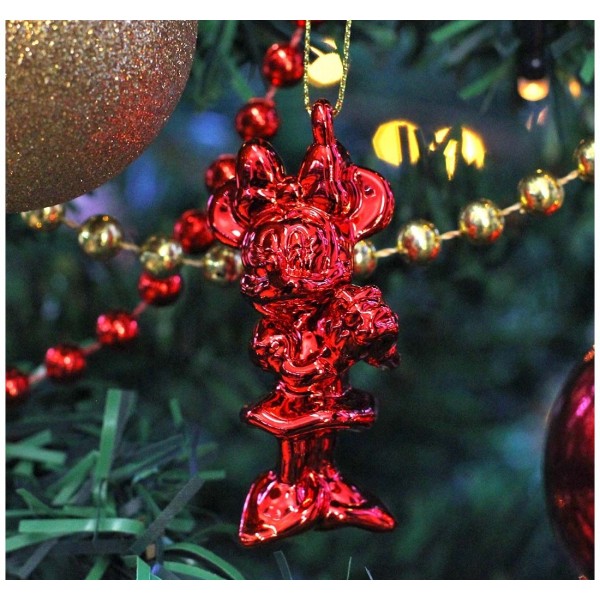 Minnie Dangler Ornament Chrome Red, by Arribas, Disneyland Paris