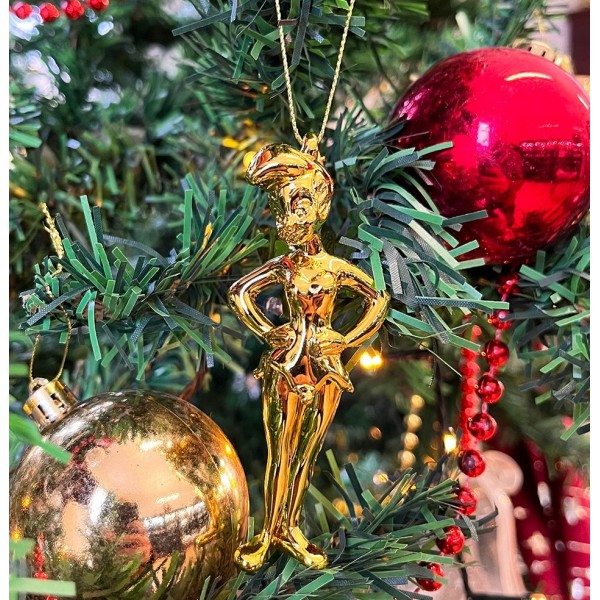 Tinker Bell Dangler Ornament Chrome Golden, by Arribas, Disneyland Paris