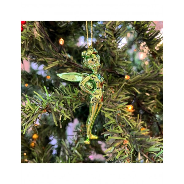 Tinker Bell Dangler Ornament Chrome Green, by Arribas, Disneyland Paris