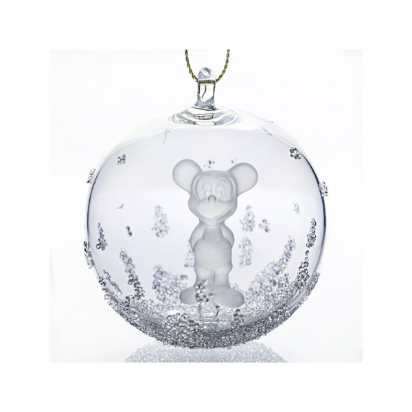 Mickey Crystals Christmas bauble, Arribas Glass Collection