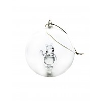 Winnie the Pooh Christmas bauble, Arribas Glass Collection