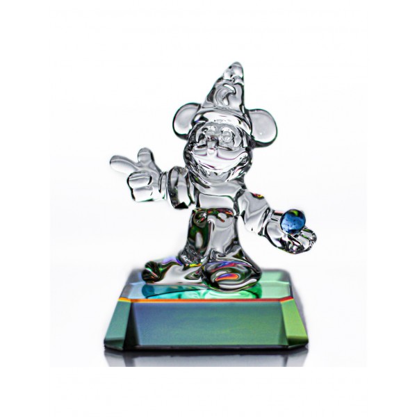 Disneyland Paris Mickey Fantasia on iridescent base, by Arribas Collection