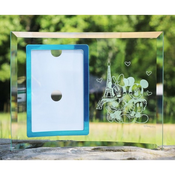  Mickey and Minnie glass Eiffel Tower Photo Frame, by Arribas Disneyland Paris