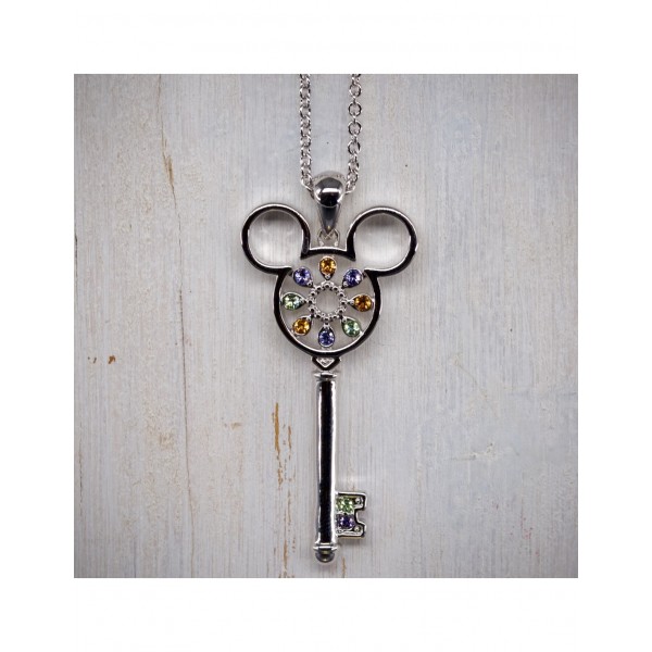 Her Universe Destination Disney Castle Key Necklace | Hot Topic