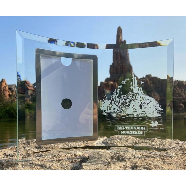 Big Thunder Mountain Glass Photo Frame, by Arribas and Disneyland Paris