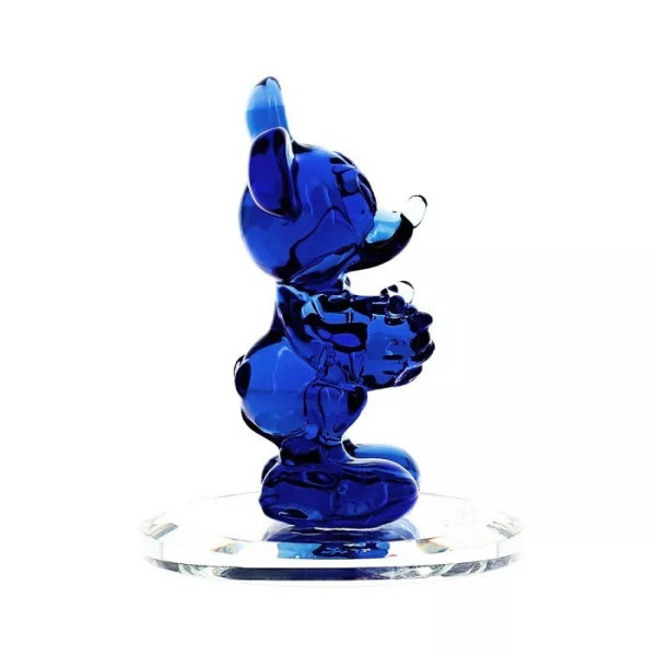 Mickey Blue Glass figure on mirror, Arribas Glass Collection Mickey Blue Glass figure on mirror, Arribas Glass Collection
