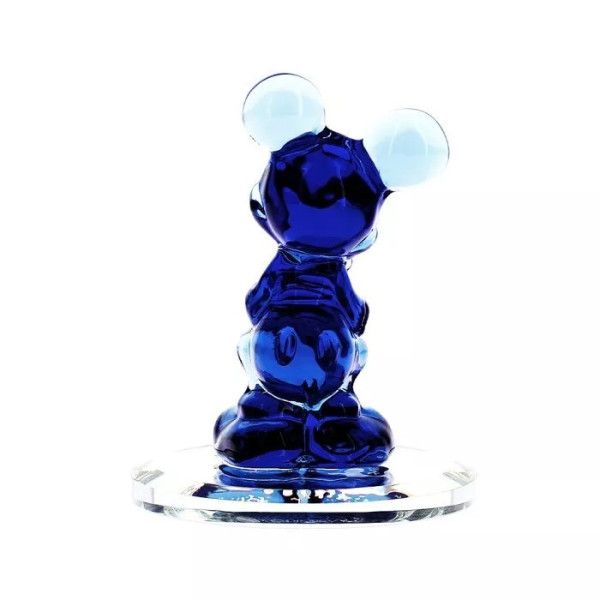 Mickey Blue Glass figure on mirror, Arribas Glass Collection Mickey Blue Glass figure on mirror, Arribas Glass Collection
