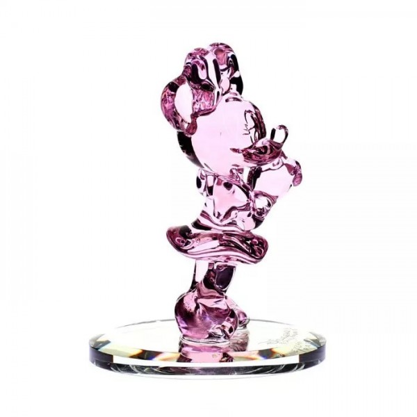 Pink Minnie on mirror colour glass figure, by Arribas, Disneyland Paris Pink Minnie on mirror colour glass figure, by Arribas, Disneyland Paris