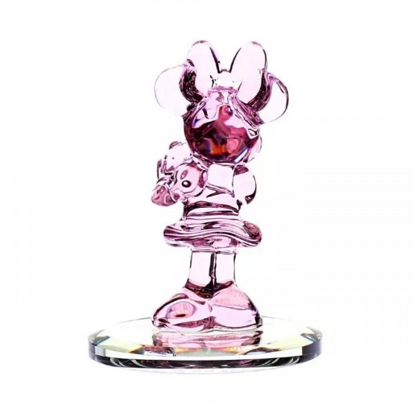 Pink Minnie on mirror colour glass figure, by Arribas, Disneyland Paris Pink Minnie on mirror colour glass figure, by Arribas, Disneyland Paris