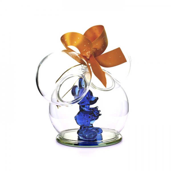 Mickey in Blue glass figure, Mickey Icon Bauble, by Arribas Mickey in Blue glass figure, Mickey Icon Bauble, by Arribas