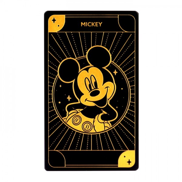 Mickey Mouse glass Tarot Game Card, by Arribas Disneyland Paris