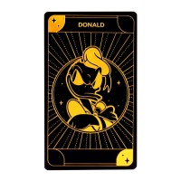 Donald Duck glass Tarot Game Card, by Arribas Disneyland Paris