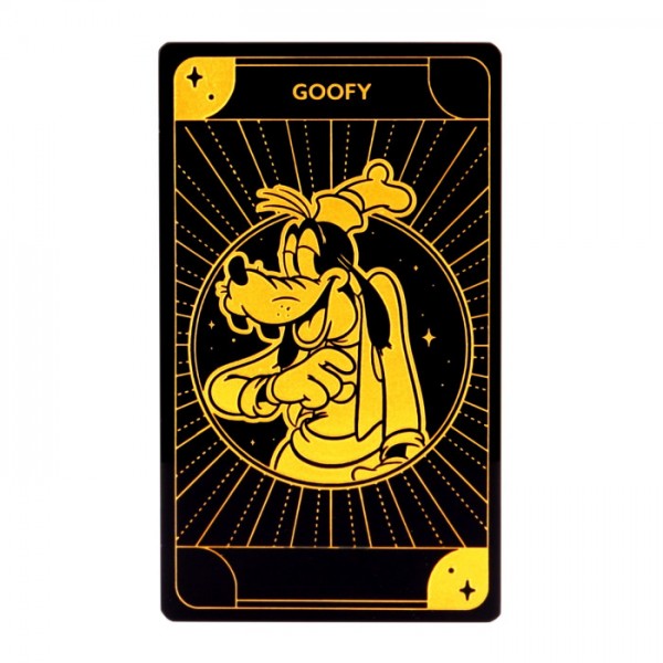 Goofy glass Tarot Game Card, by Arribas Disneyland Paris
