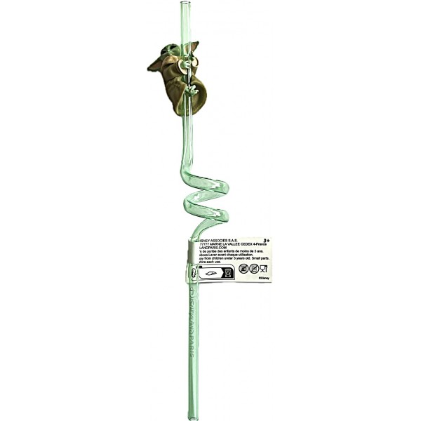 Disneyland Paris Baby Yoda Grogu Curly Straw Disneyland Paris Baby Yoda Grogu Curly Straw