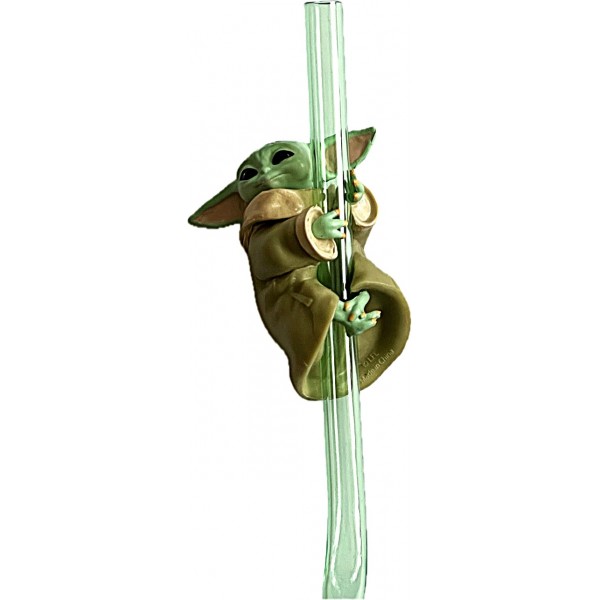 Disneyland Paris Baby Yoda Grogu Curly Straw Disneyland Paris Baby Yoda Grogu Curly Straw