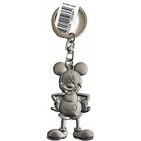 Disney Mickey Mouse Keychain Metal Plate Key Ring