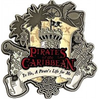 Disneyland Paris Pirates of the Caribbean Metal fridge Magnet souvenir