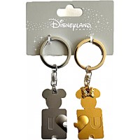 Mickey & Minnie Puzzle keyring set, Disneyland Paris