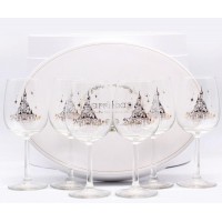 Set of 6 Castle Wine glass in Arribas Box, Disneyland Paris