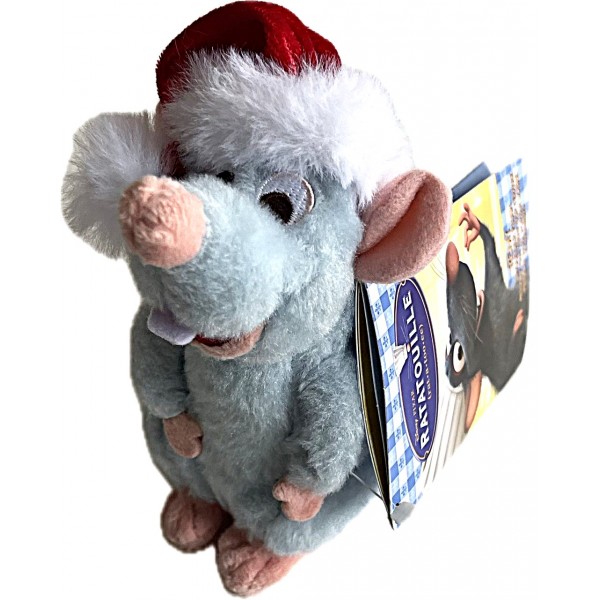 Disneyland Paris Remy Christmas Ratatouille Shoulder Plush Sitter Soft Toy