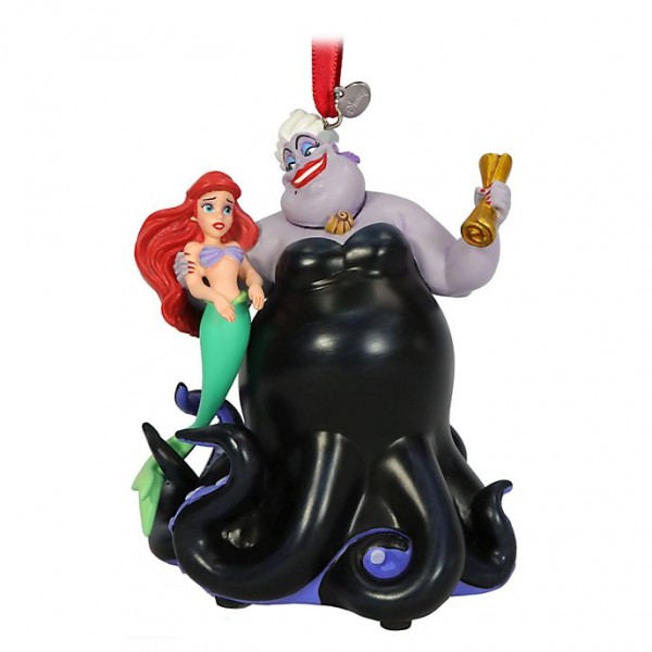 Ariel and Ursula Singing Hanging Christmas Ornament, Disney