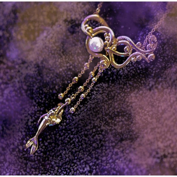 Disneyland Paris Tentacles Ariel Necklace, by Arribas Collection
