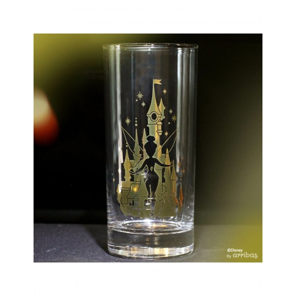 Tall glass Tinkerbell front golden pattern - Arribas