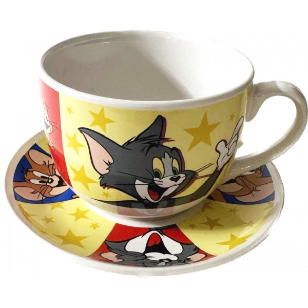 Tom and Jerry Large Cup and Saucer, rare