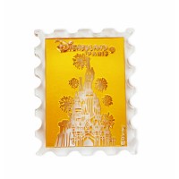 Disneyland Paris glass stamp featuring Sleeping Beauty Castle, by Arribas