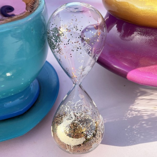 Disney Alice in Wonderland Hourglass, Arribas Glass Collection 