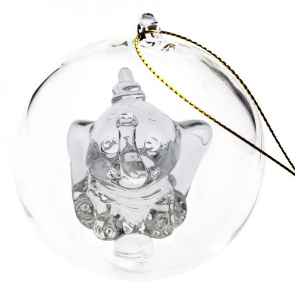 Dumbo Christmas bauble, Arribas Glass Collection