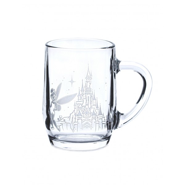 Disneyland Paris Tinker Bell glass mug, by Arribas